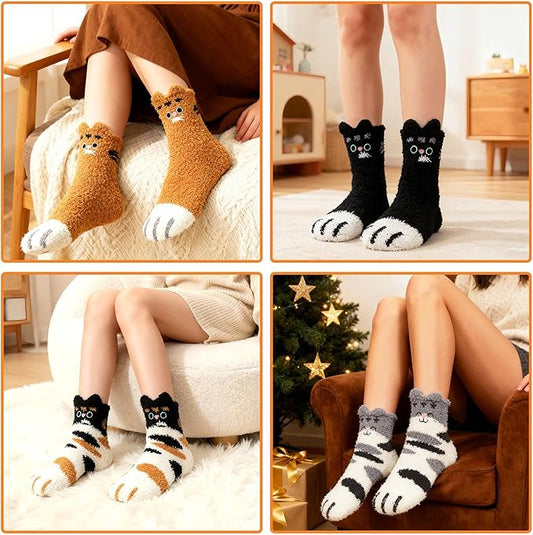 Chaussettes Chaudes Femme Hiver, Thermiques Confortables Douces Polaire, Chaussette Épaisses